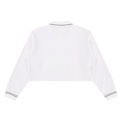 Brooklyn Republic essentials™ Women's Crop Collared Sweatshirt