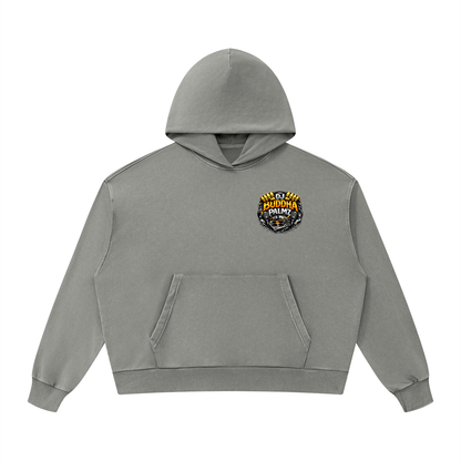 Basement Kemist™ “Buddha Palmz” Mineral Wash Boxy Full-Zip and Pullover Set