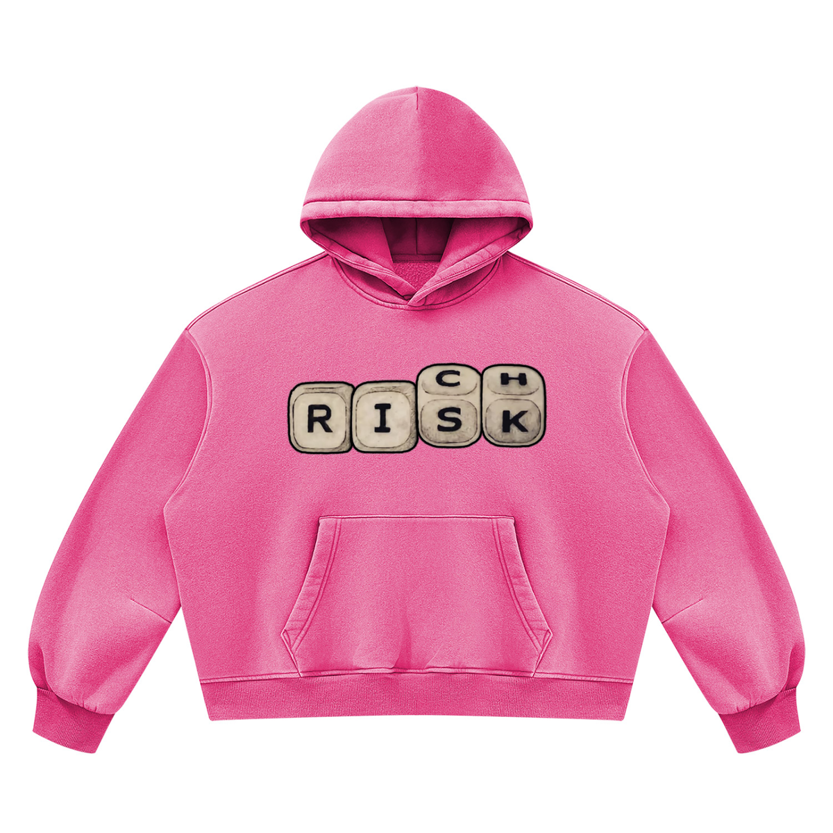"Double Entendre" Vintage Wash Boxy Fleece Hoodie