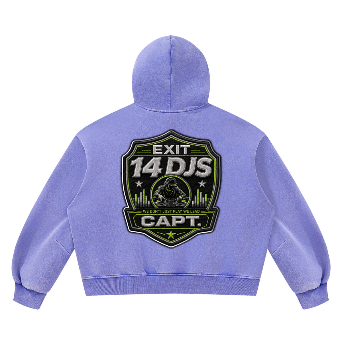 "Exit 14"  Vintage Wash Barrel Leg Fleece Sweatsuit