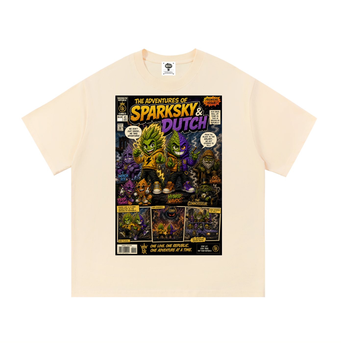 "The Adventures of Sparksky & Dutch" Cotton T-Shirt