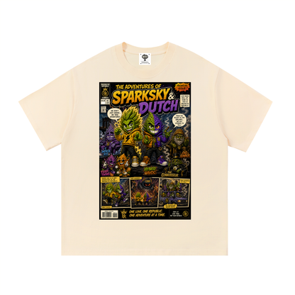 Sparksky & Dutch™ "The Adventures of Sparksky & Dutch" Cotton T-Shirt