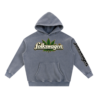 "Road Trip" Snow Wash Fleece Oversize Hoodie