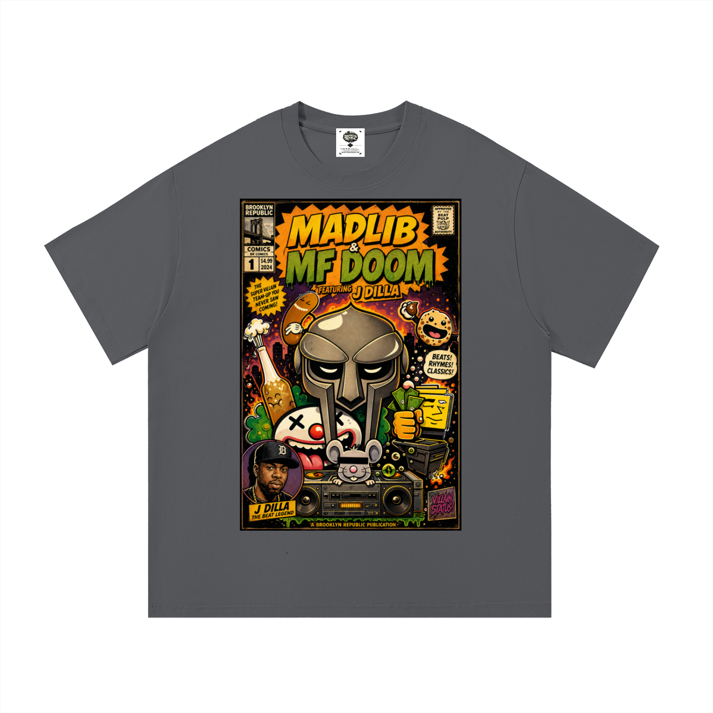 "The Adventures of MadLib and MF Doom" Cotton T-Shirt