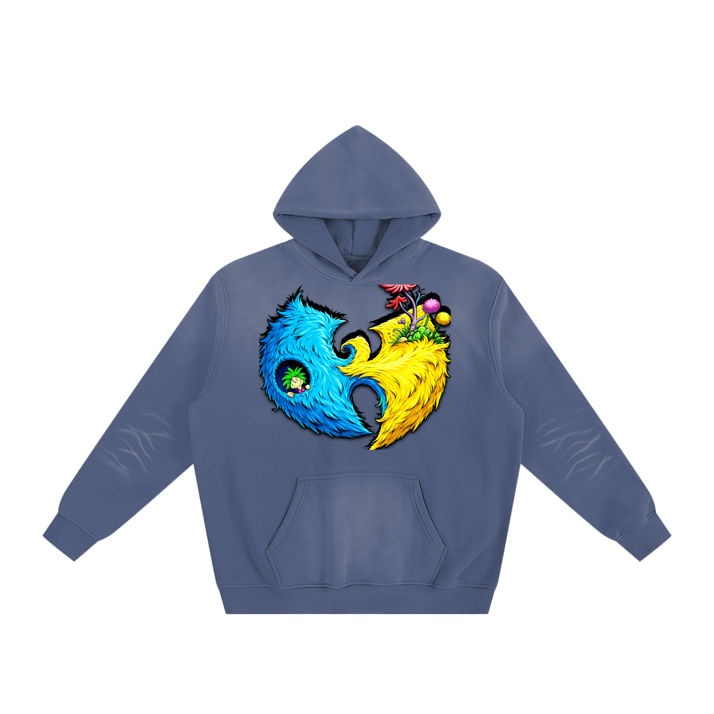 "Wally Champ" Sunfade Fleeced Hoodie