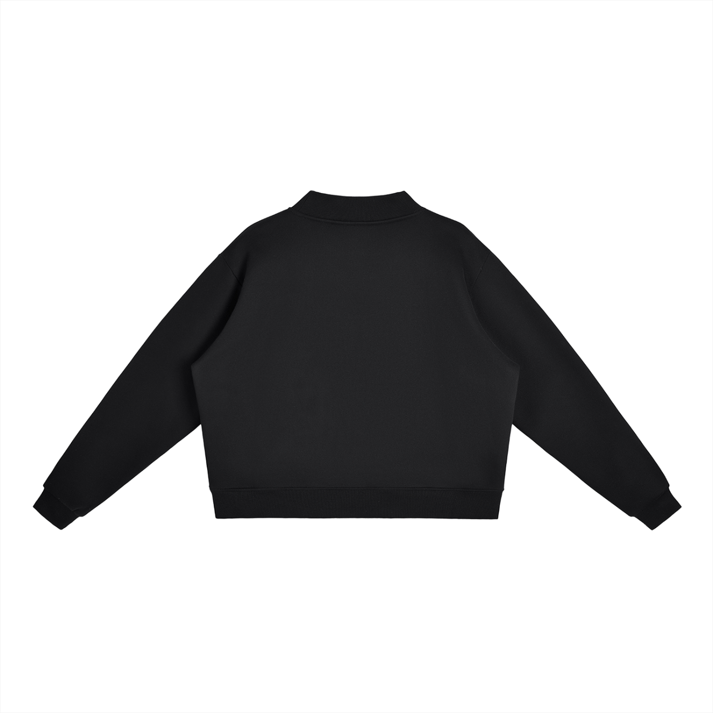 "Flow Jo" Fleece Mock-Neck Crew Sweatshirt