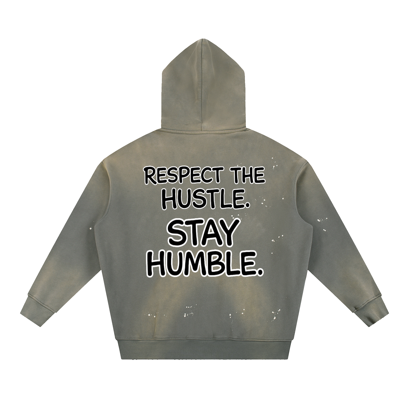 "STAY TRUE™ " Vintage Washed Frayed Fleece Hoodie