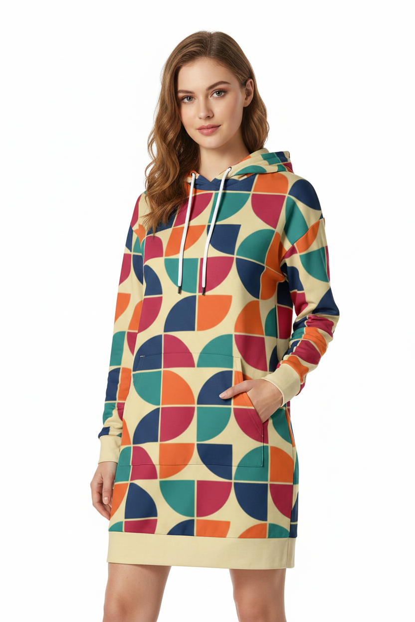 "Courtney Butler" Women's Heavyweight Fleece Hoodie Dress