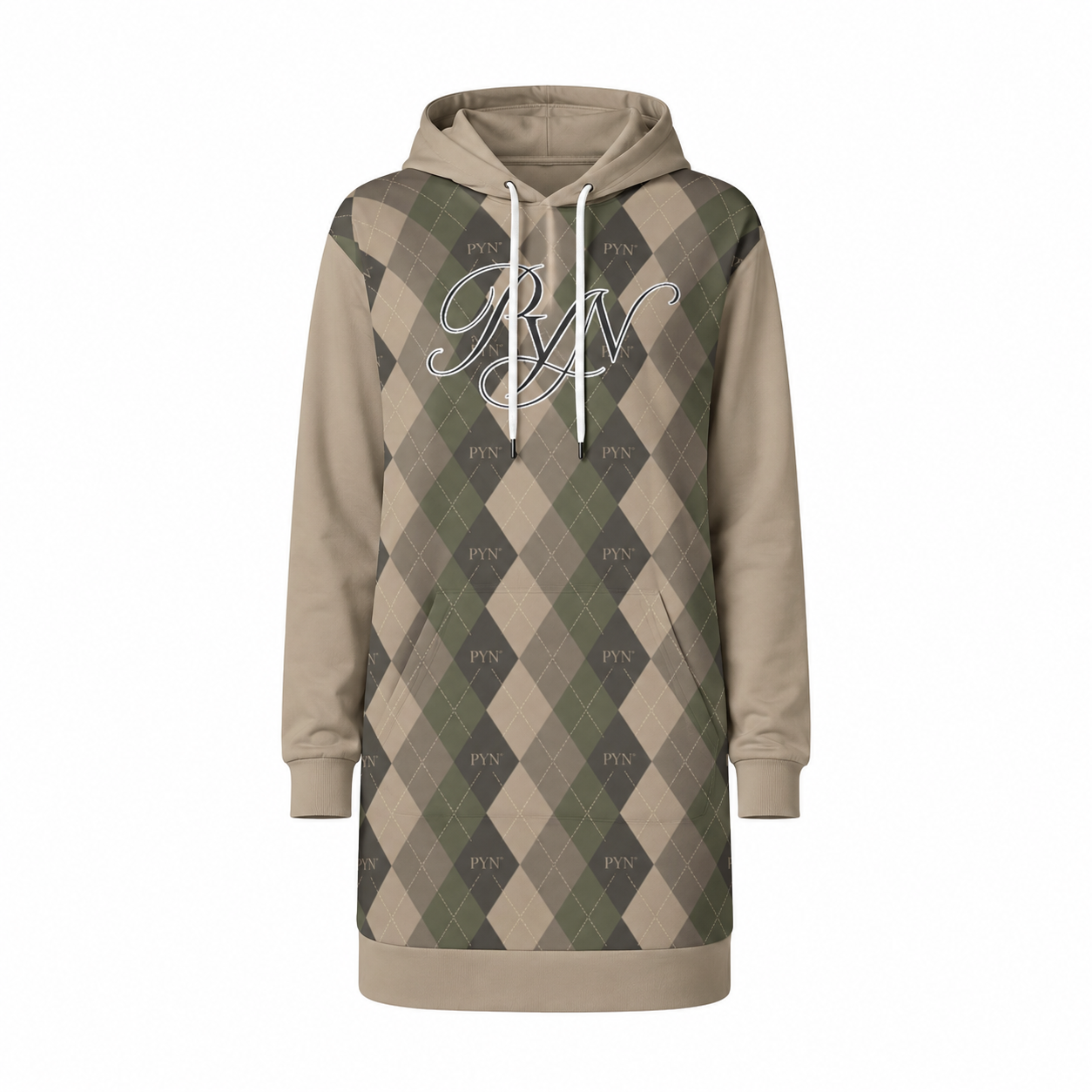 "PYN™ x BKRP™ "Cut & Sew" Women's Heavy Fleece Hoodie Dress