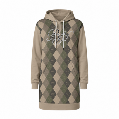 "PYN™ x BKRP™ "Cut & Sew" Women's Heavy Fleece Hoodie Dress