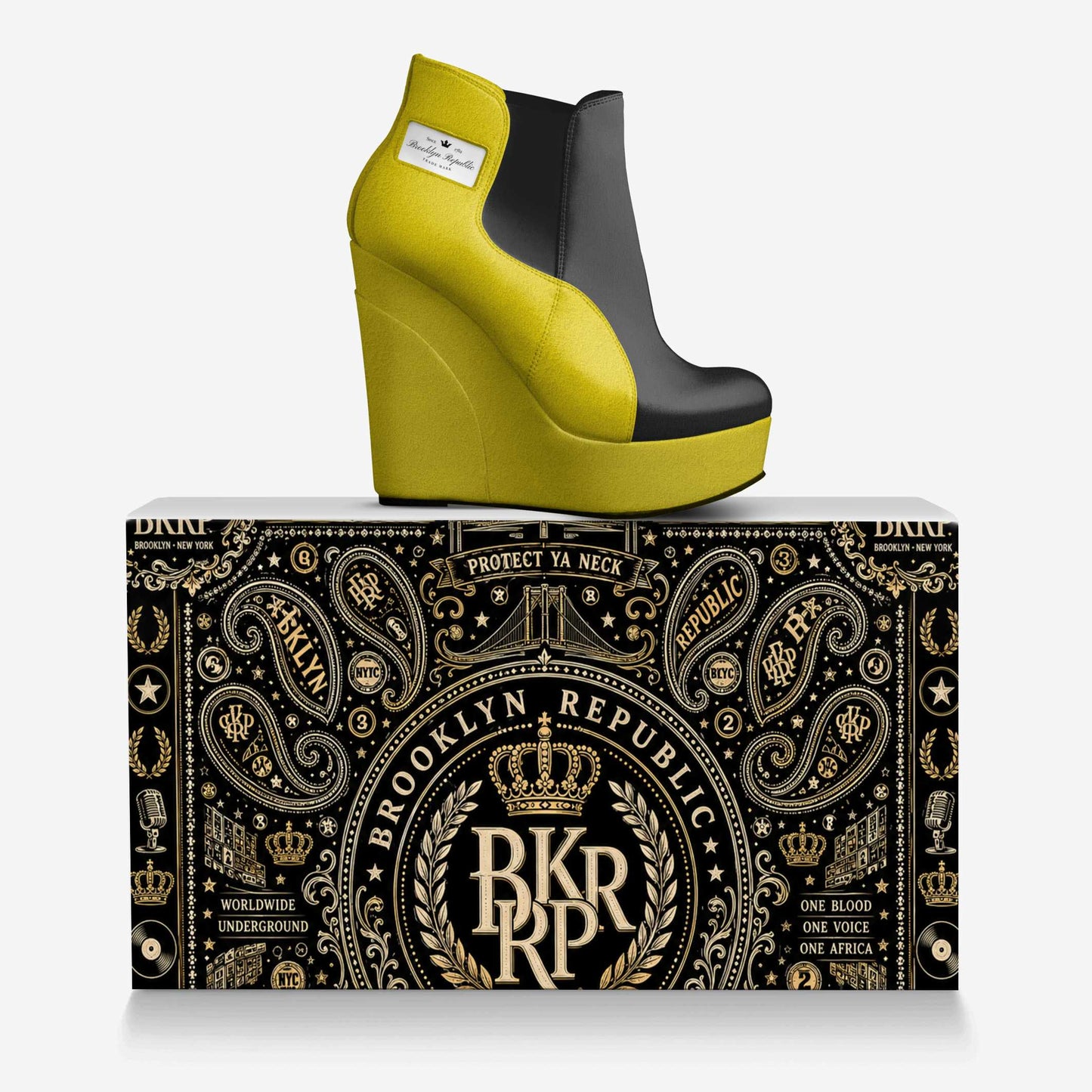 The Sam Ross Collection™ “Killah Bee” Wedge Platform Pump