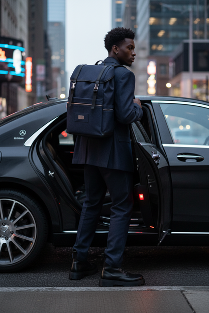 The Sam Ross Collection™ "The Tempest" Contemporary Travel Luxe Backpack