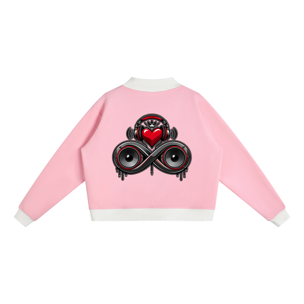 Infinity Sione™ "Heartbeatz" Mock Neck Crewneck Sweatshirt