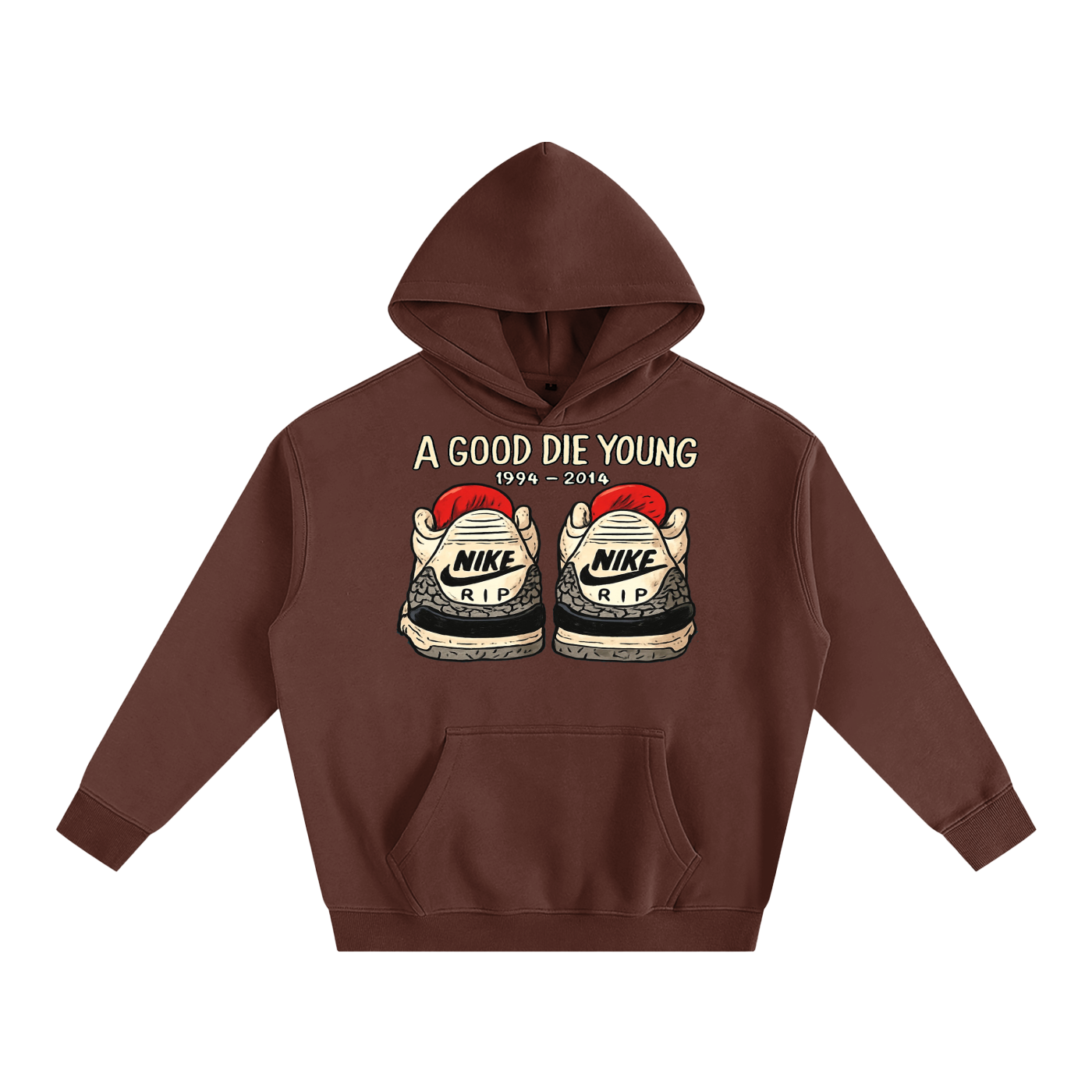 "FOREVER YOUNG" Oversize Fleeced Hoodie