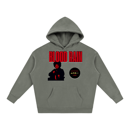 "Blood Rain" Oversize Fleeced Hoodie