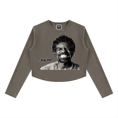 "3 Stacks" Women's Vintage Wash Slim T-Shirt