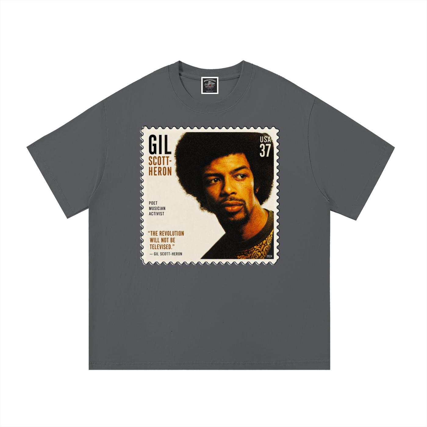 "Gil Scot-Heron" Cotton T-Shirt
