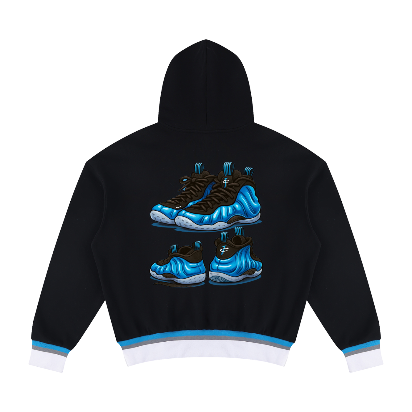 "Alien Invasion" Oversized Color Block Boxy Hoodie