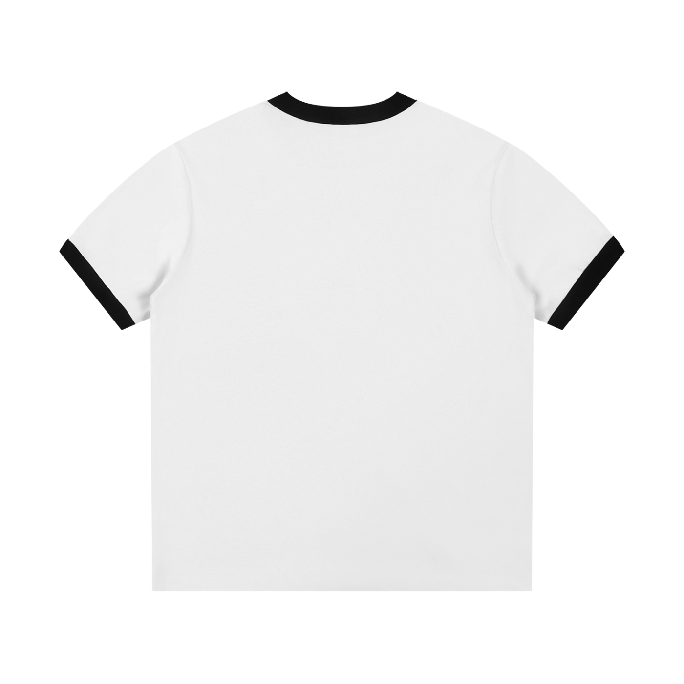 "FAFO" Contrast Edge Ribbed Crewneck T-Shirt