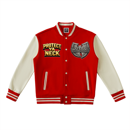 PYN™ x BKRP™ "The Final Chamber" Two-Tone Fleeced Varsity Jacket