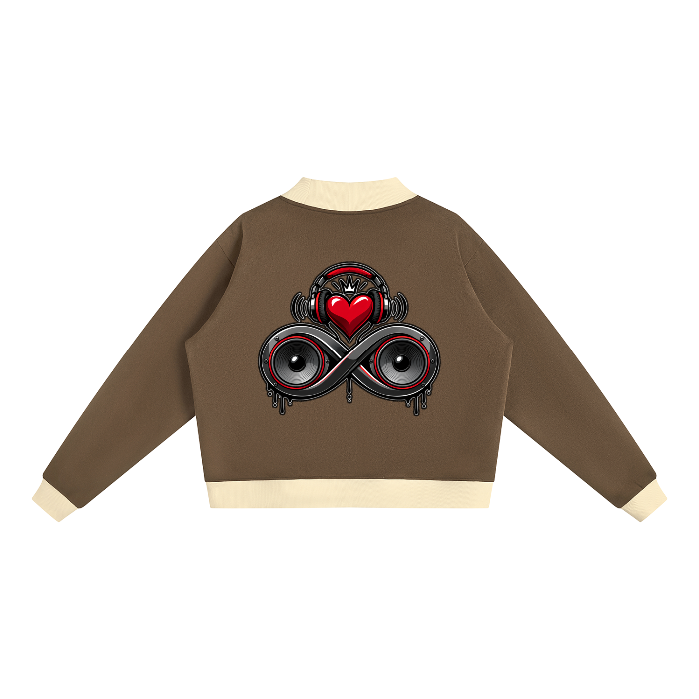 Infinity Sione™ "Heartbeatz" Mock Neck Crewneck Sweatshirt