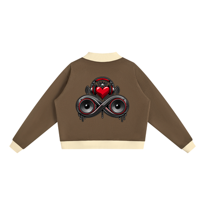 Infinity Sione™ "Heartbeatz" Mock Neck Crewneck Sweatshirt