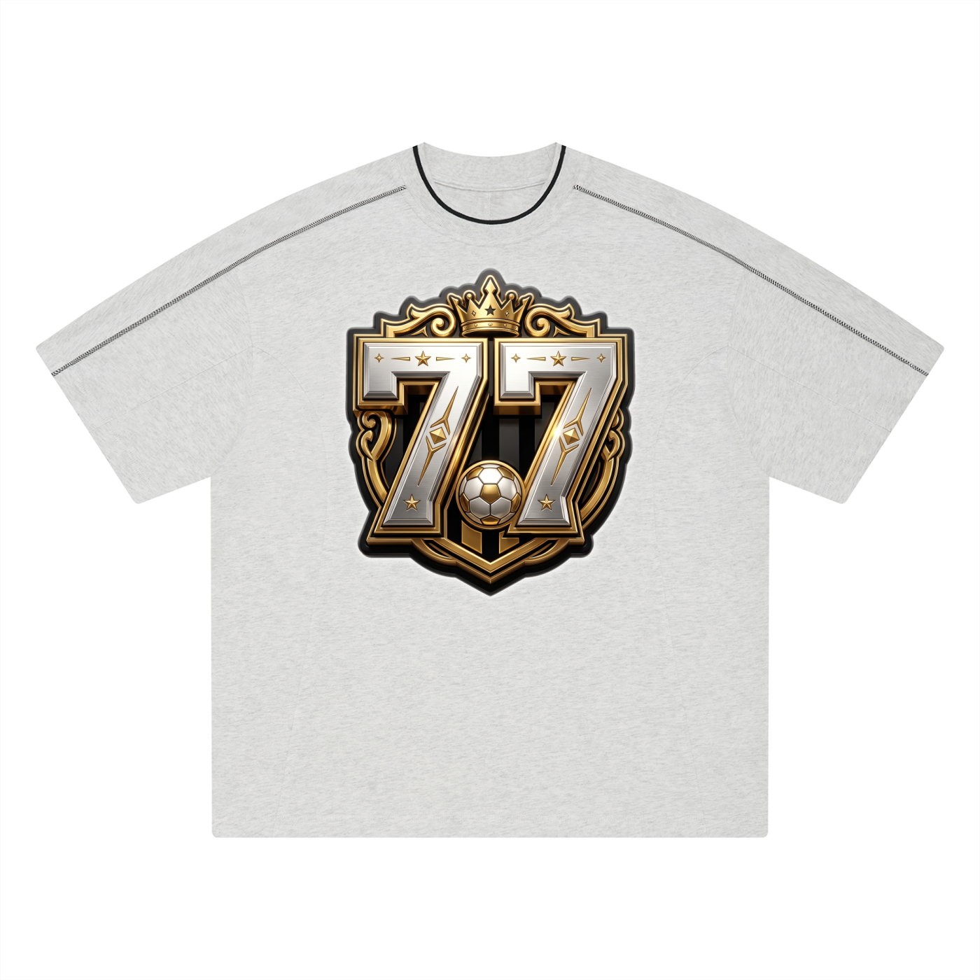 "Legacy 77"  Oversized Contrast Soccer Jersey