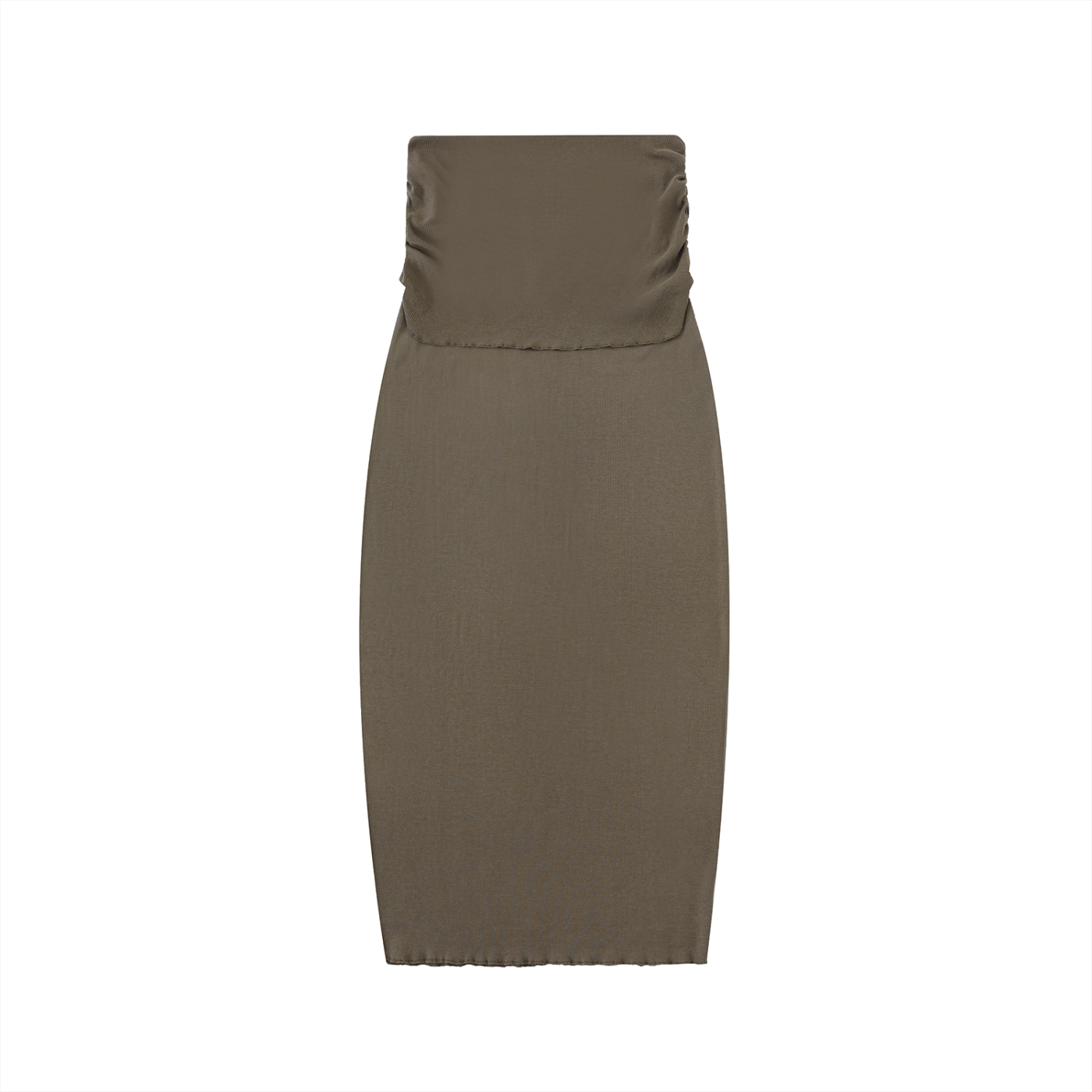 Women's Dyed Washed Straight Hip-Hugging Slim Maxi Skirt