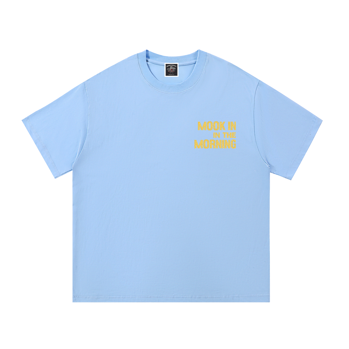 PYN™ "Mook in the Morning" Embroidered Cotton T-Shirt