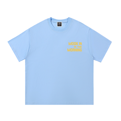 PYN™ "Mook in the Morning" Embroidered Cotton T-Shirt