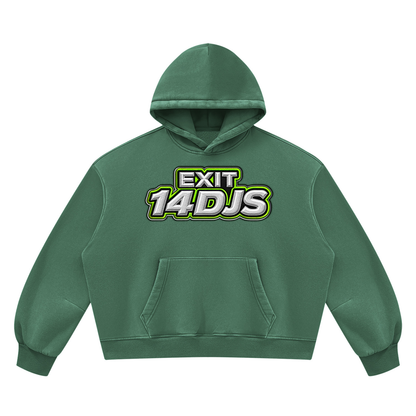 "Exit 14"  Vintage Wash Barrel Leg Fleece Sweatsuit