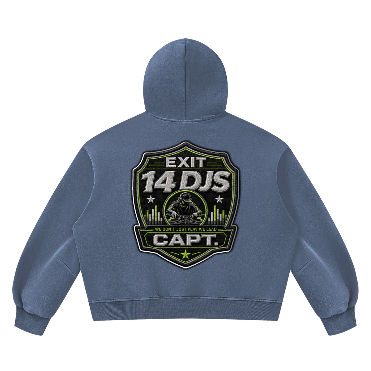 "Exit 14"  Vintage Wash Barrel Leg Fleece Sweatsuit