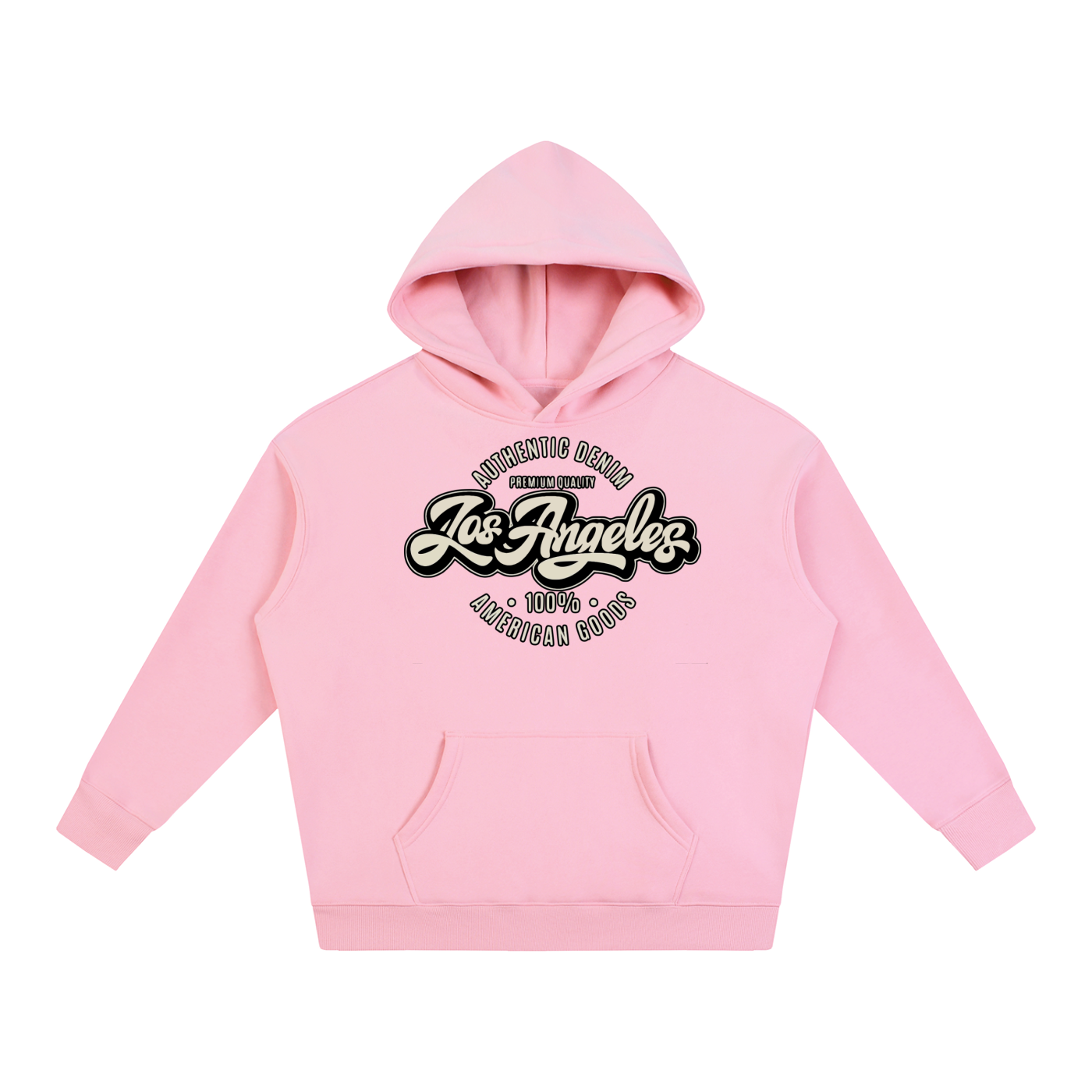 “LA Denim Mfg.” Oversize Fleeced Hoodie