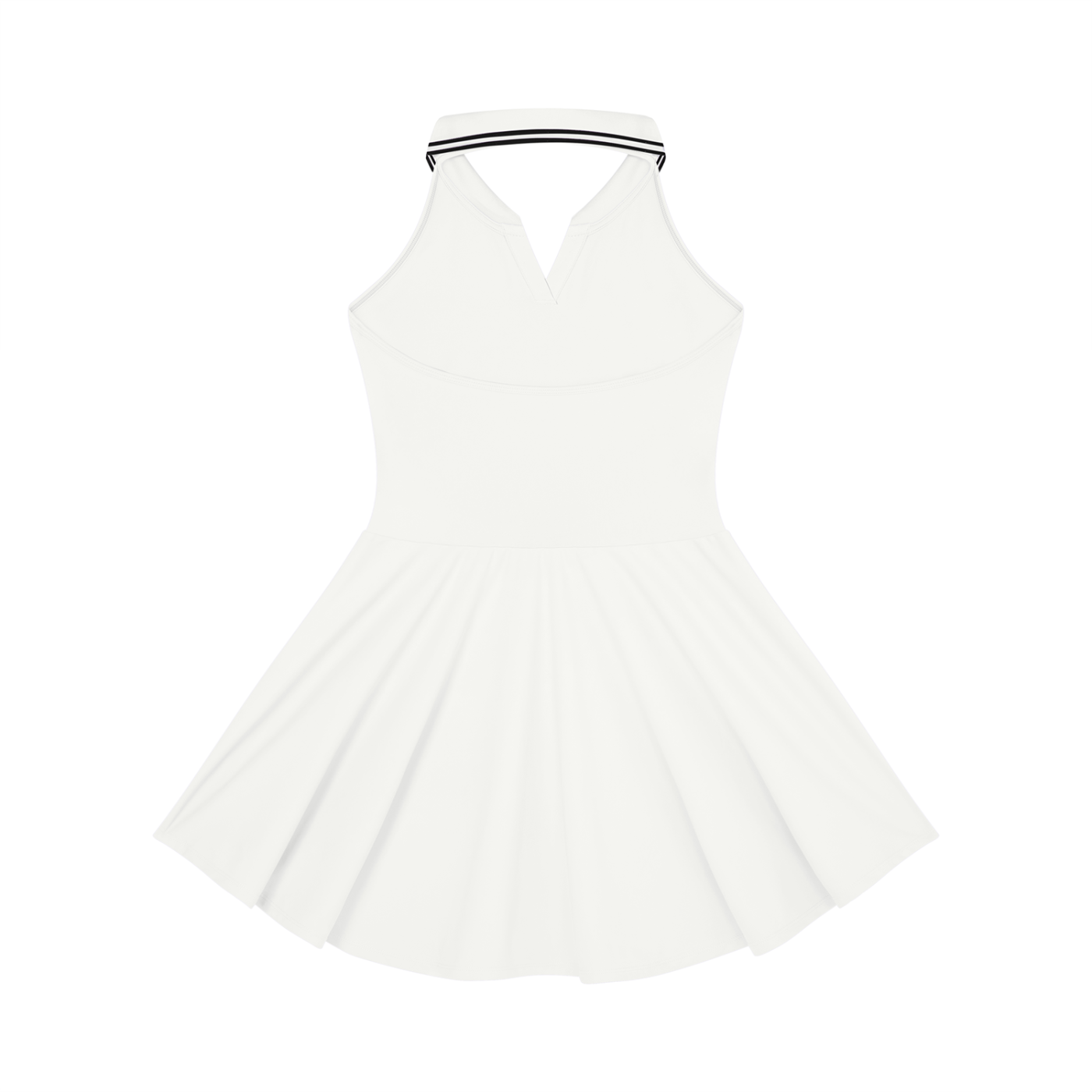 "Brooklyn Republic Essentials" Women's Collared Halter A-Line Tennis Dress