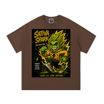 Sparksky & Dutch™ "Sativa Spark" Cotton T-Shirt