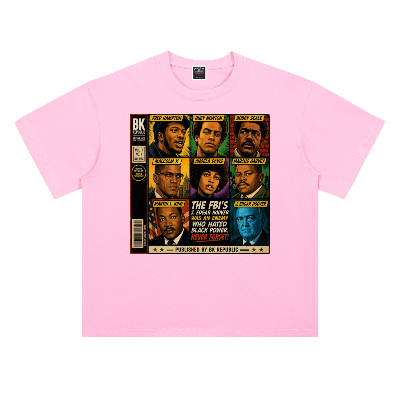 "America's Most Wanted" Heavyweight Drop Shoulder Cotton T-Shirt