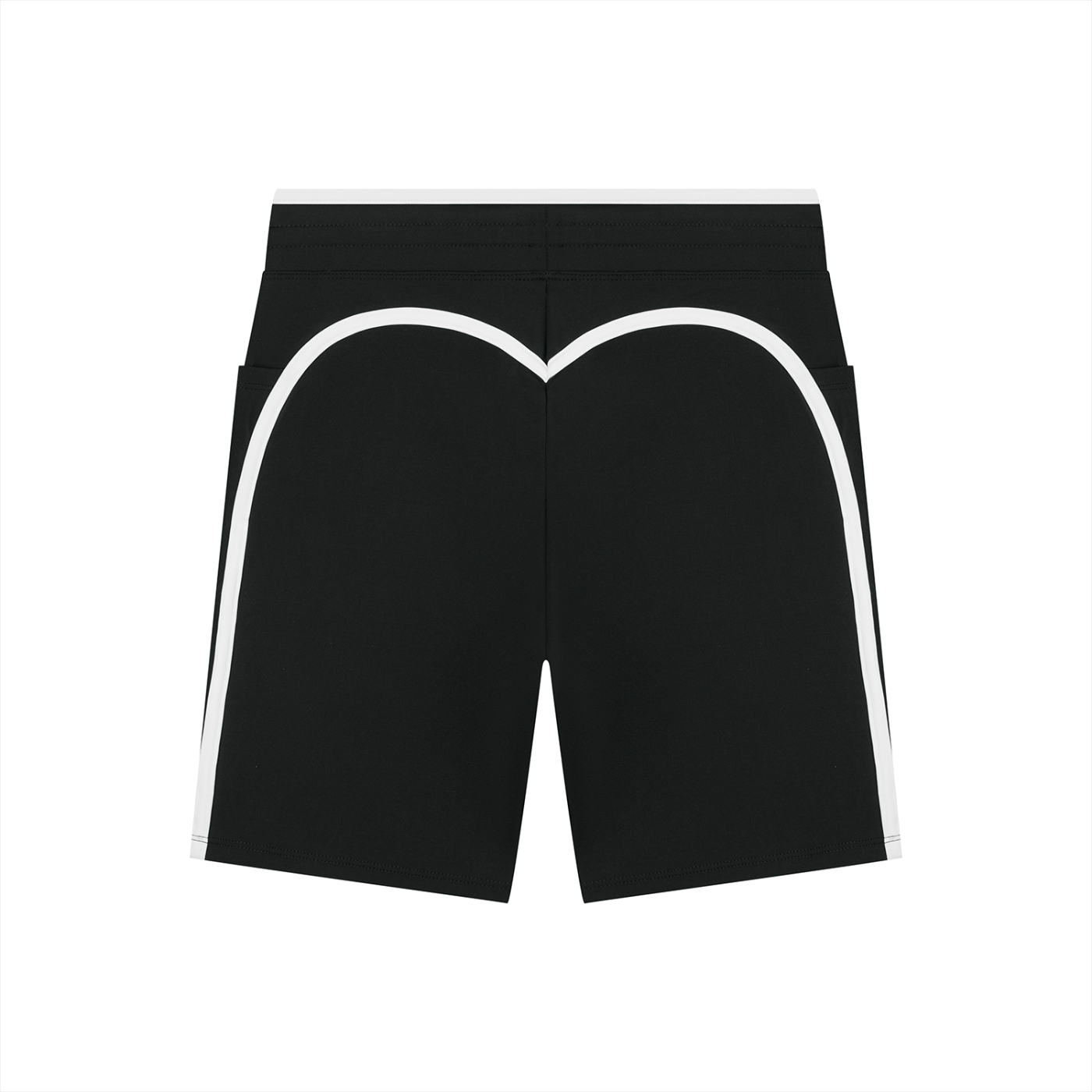 "Brooklyn Republic Essentials" Women's High Rise Color Block Yoga Shorts