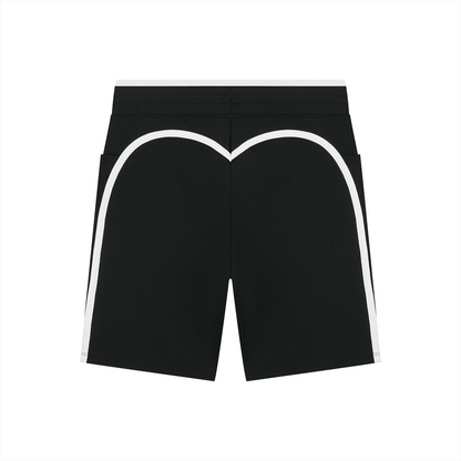 "Brooklyn Republic Essentials" Women's High Rise Color Block Yoga Shorts