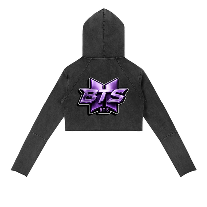 BTS™ x BKNY™ "Our Year" Vintage Washed Raw Edge Hoodie