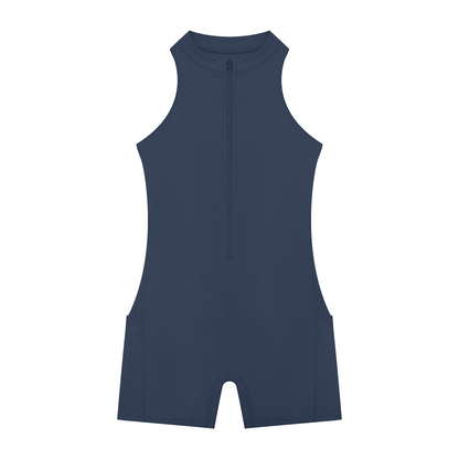 Brooklyn Republic Essentials™ Women’s Quarter-Zip Yoga Romper