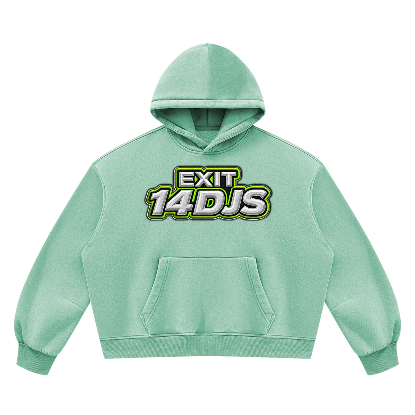 "Exit 14"  Vintage Wash Barrel Leg Fleece Sweatsuit