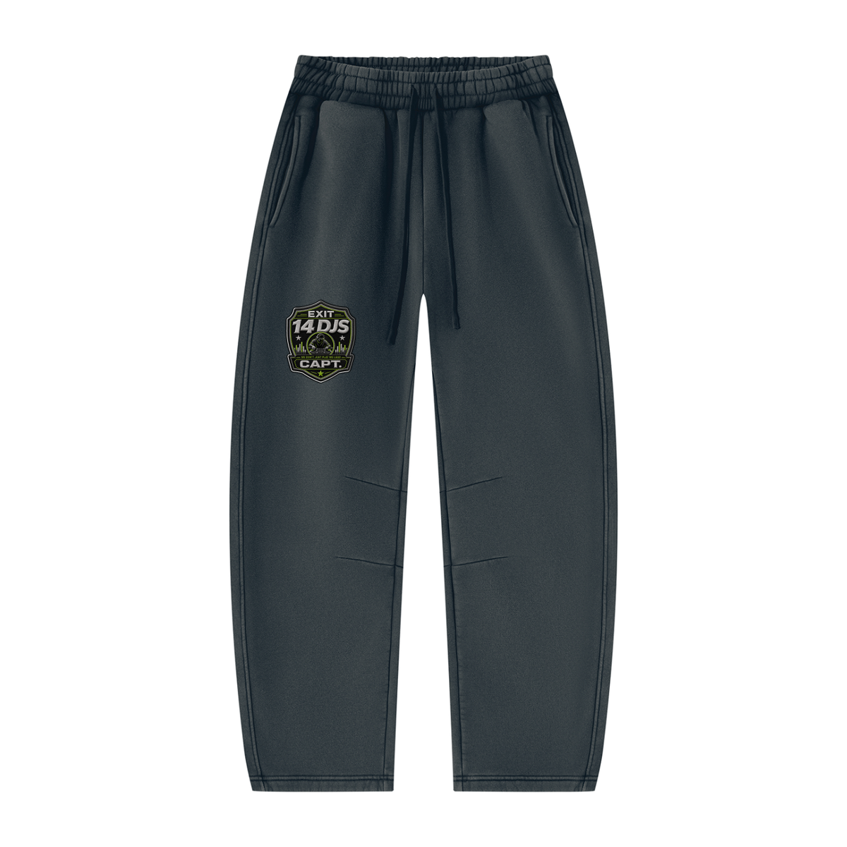 "Exit 14"  Vintage Wash Barrel Leg Fleece Sweatsuit