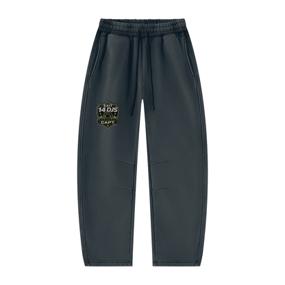 "Exit 14"  Vintage Wash Barrel Leg Fleece Sweatsuit