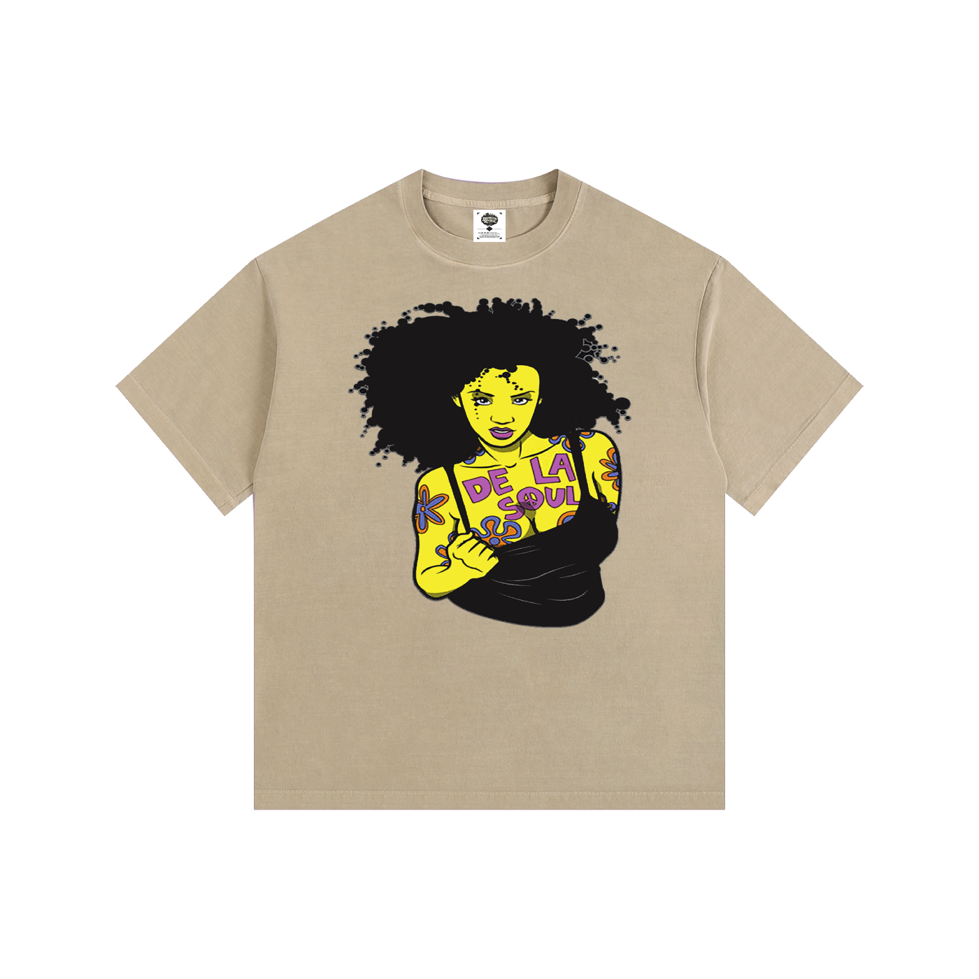 "Daisy Age" Vintage Washed Oversized Cotton T-Shirt