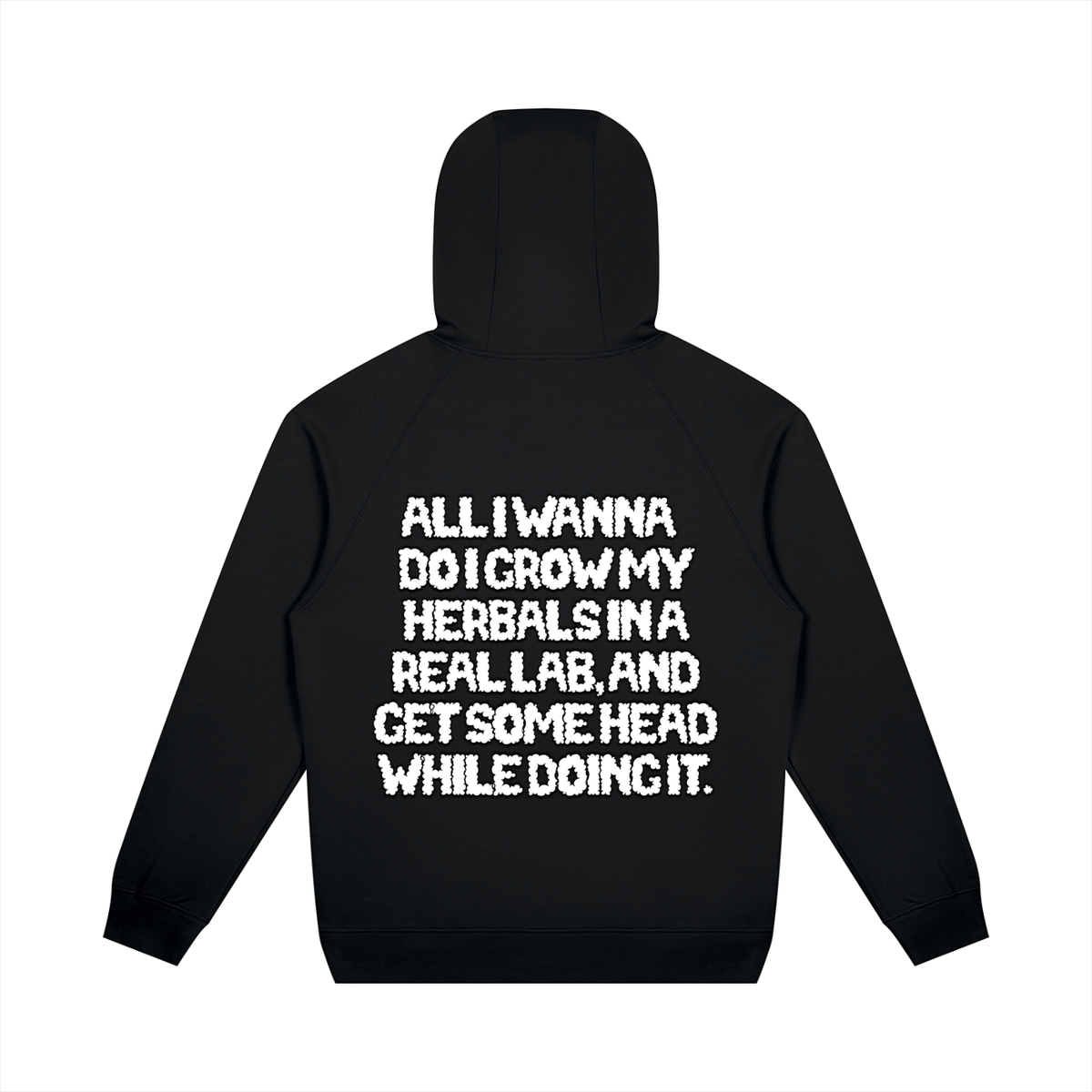 "How High" Oversized Raglan Pullover Hoodie