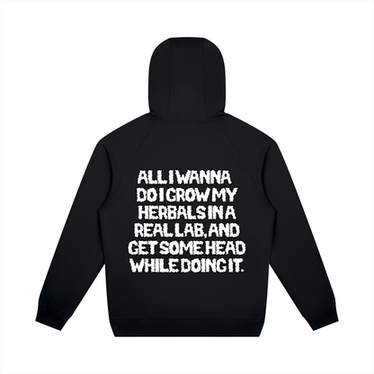 "How High" Oversized Raglan Pullover Hoodie