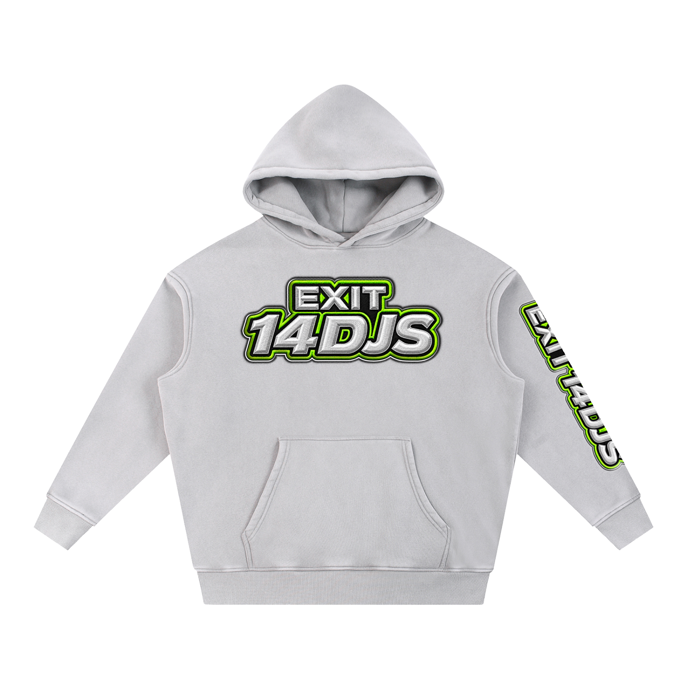 KDA™ "Exit 14" Snow Wash Fleece Oversize Hoodie