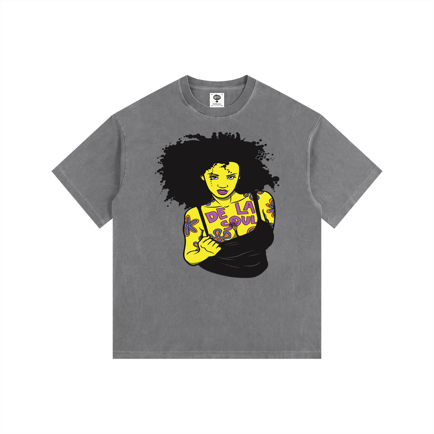 "Daisy Age" Vintage Washed Oversized Cotton T-Shirt
