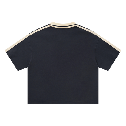 "Golden Standard" Color Block Polo Shirt