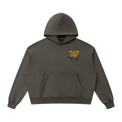 Basement Kemist™ “Buddha Palmz” Mineral Wash Boxy Full-Zip and Pullover Set